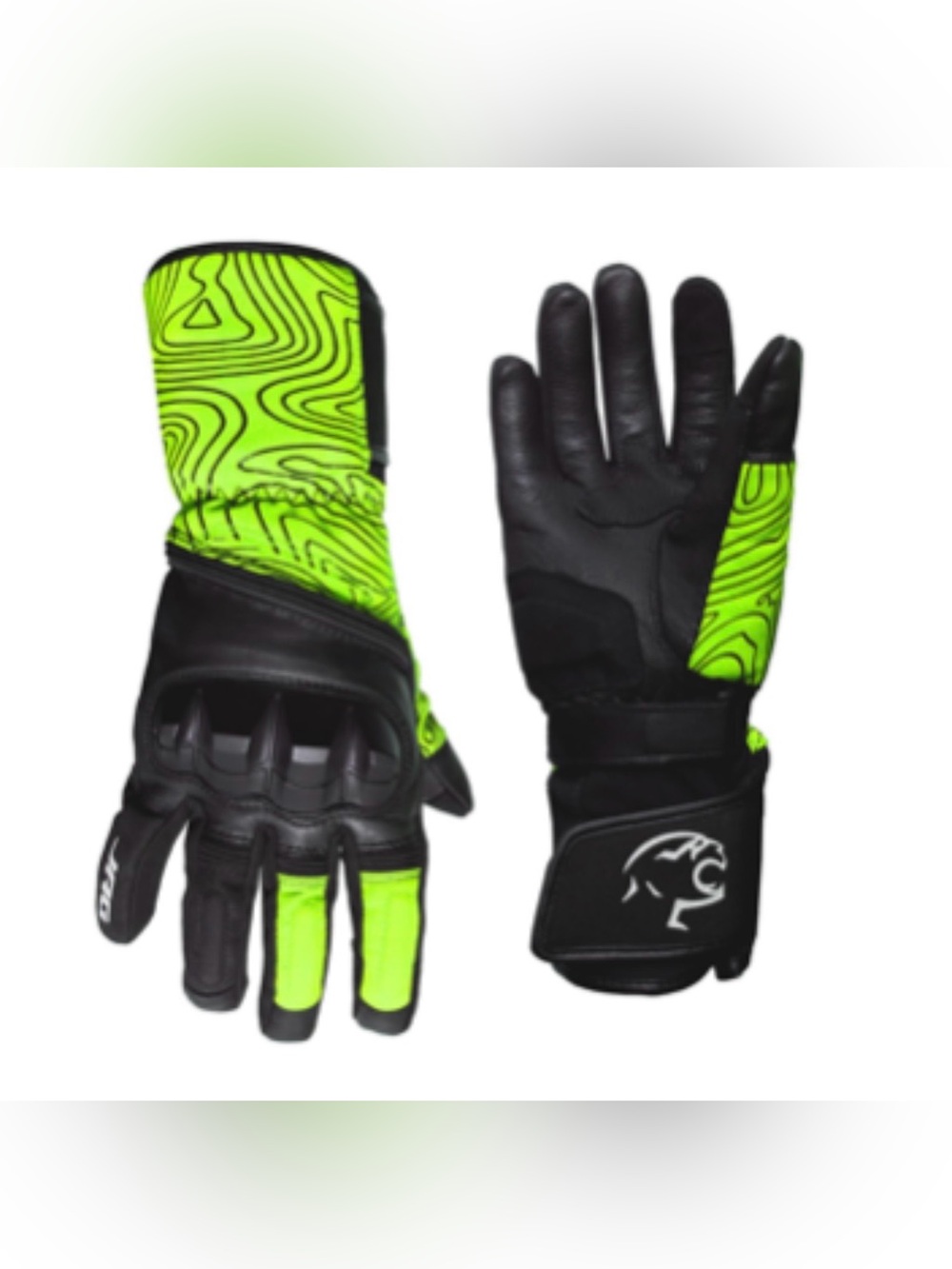 The JAG Powered Winter Fabric and Leather Motorcycle Glove NEW